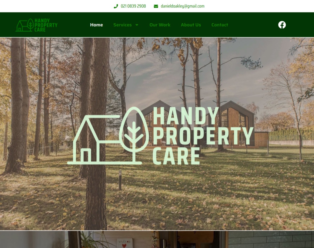 Handy Property Care website