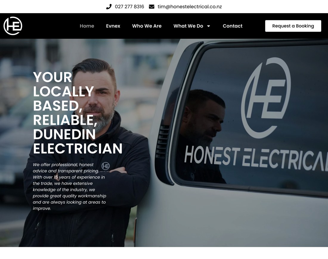 Honest Electrical website